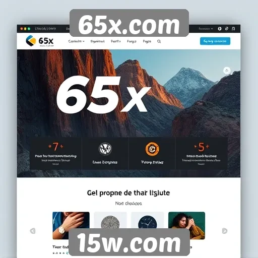 A interface do usuário no 65x.com